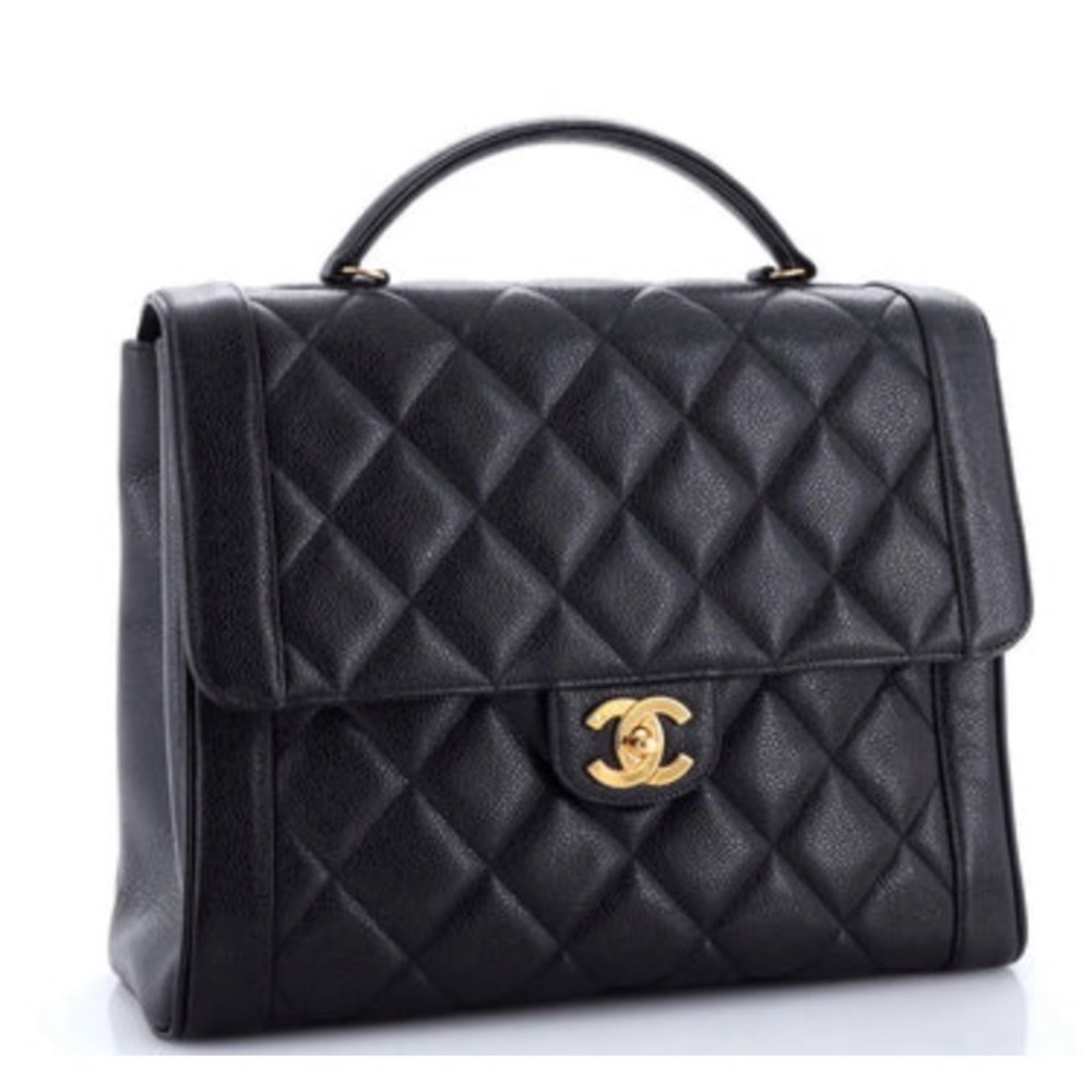 Chanel vintage caviar Kelly top handle (24k gold)
